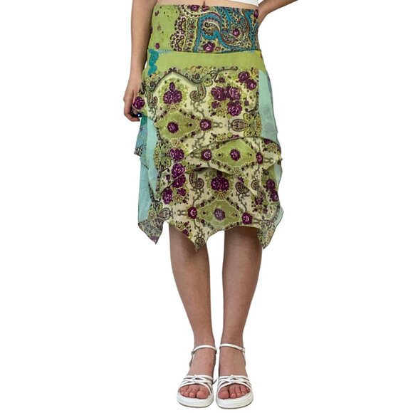 Vintage 90s Rampage Floral Tiered Fairy Skirt - Picture 3 of 10